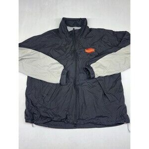 Darigold Full Zip Bomber Jacket Nylon Embroidered Logo Black Sz L Port Authority